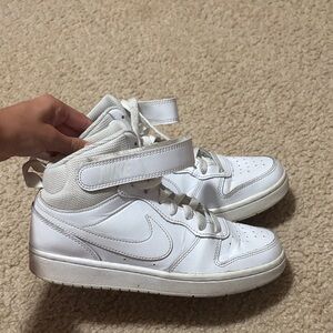 Nike Kids White High-Top Sneakers